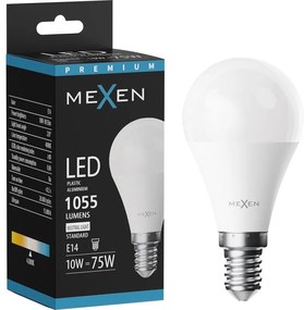 Mexen Nova żarówka LED E14, G45, 10W, Neutralna - 4000K, 1055 lm - L101-E14-1040-01