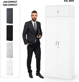 Nadstawka na szafę EWA Compact 800 x 380 x 400 mm, biała