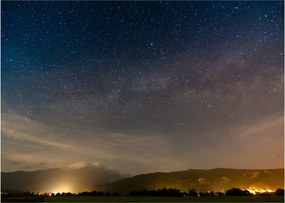 Obraz na szkle - nocne niebo (70x50 cm)