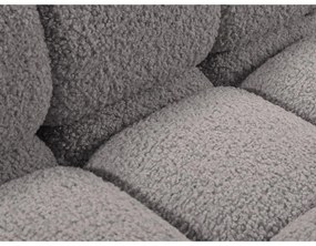 Jasnoszara sofa modułowa z materiału bouclé 288 cm Bellis – Micadoni