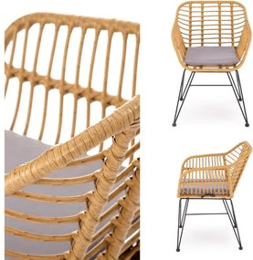 Technorattanowe krzesło ogrodowe K541 Halmar