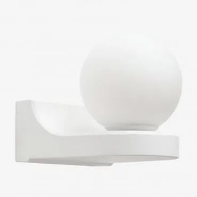 Lanham Zewnętrzny Kinkiet Ścienny Z Aluminium Biała - Sklum