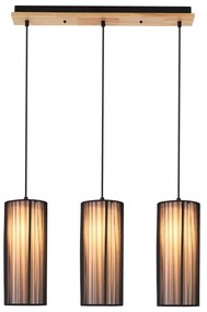 Lampa wisząca z tekstylnym kloszem Kioto – Candellux Lighting