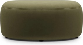 Zielony aksamitny podnóżek Kate – Micadoni