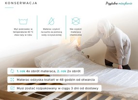 Materac kieszeniowy SOMMERA 18 cm 120 x 200 cm Ochrona materaca: W TYM ochraniacz na materac