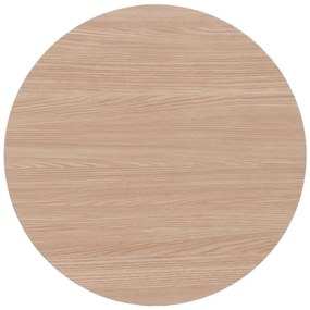 Okrągły stolik z blatem w dekorze dębu ø 60 cm Nude – Ixia