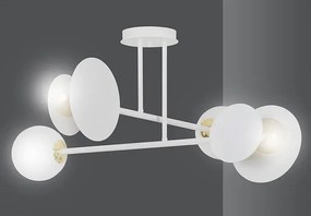 Biała metalowa lampa sufitowa - D008-Intis