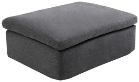 Pufa  z antracytowej tkaniny CORTOLINE