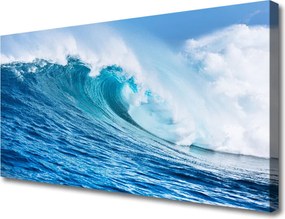 Duży obraz na płótnie Wzburzone Fale pod Niebem