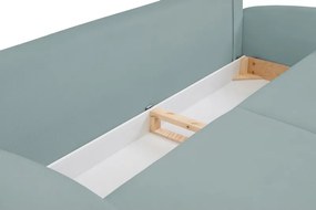 Sofa SOFT z funkcja spania i pojemnikiem TURKUSOWY RUN AGAIN 72