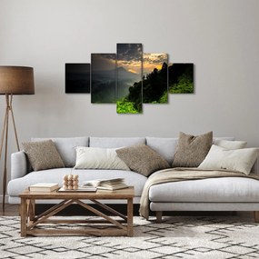 Obraz - zielony górski krajobraz (125x70 cm)