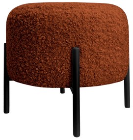 Pufa OLA LOFT ławka podnóżek metal czarny Rolf10