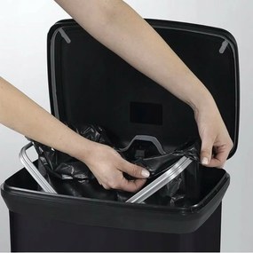 Curver Kosz na śmieci Rectangular 50 l, czarny