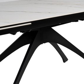 Rozkładany stół z dodatkowym blatem w dekorze marmuru 90x180 cm Rocía – Ixia