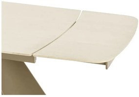 Stół rozkładany SALIX 180(260)x90 trawertyn/kaszmirowy HALMAR