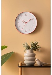 Zegar ścienny Karlsson 5992RD design czerwony, średnica 30 cm