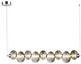 Lampa wisząca LED na lince BOLLA LED/32W/230V chrom błyszczący/przydymiony szary