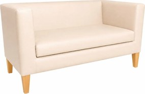 Sofa Monaco : Kolor nogi - Drewno, Kolor tkaniny - EKO-SKÓRA - 18D, Typ tkaniny - Eko-skóra , Wysokość nogi - 20 cm