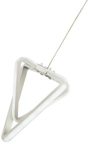 Biała metalowa lampa wisząca LED ø 20 cm Baris – Squid Lighting