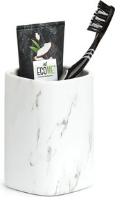 Ceramiczny kubek na szczoteczki MARBLE