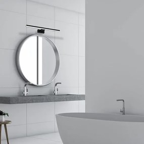 Czarny kinkiet do łazienki - N014-Folind 13,8W 60x11,5x4 cm