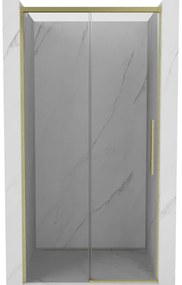 Mexen Rox drzwi prysznicowe rozsuwane 100 cm, transparent, złote szczotkowane - 8C2-100-000-55-00