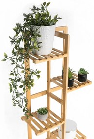 Stojak na rośliny G21 6 poziomów, bambusowy