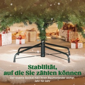 HOMCOM Sztuczna choinka 180 cm, realistyczna sosna, 3026 końcówek – do domu
