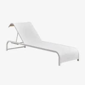 Leżak Regulowany Ze Stali Marietta Gardenia Biel - Sklum