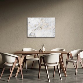 Obraz białej mandali (70x50 cm)