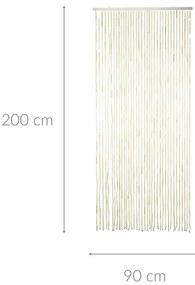 Zasłona bambusowa na drzwi, 90 x 200 cm