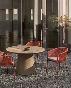 Betonowy stół zewnętrzny Kave Home Itai, ⌀ 120 cm