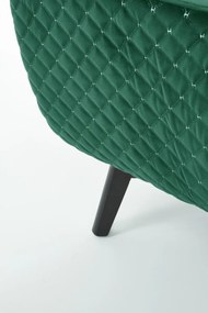 Fotel tapicerowany MARVEL VELVET zielony HALMAR