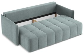 Niebieska rozkładana/ze schowkiem sofa 225 cm Moku – Makamii