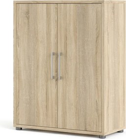 Regał do biura z drzwiami Prima 2 dąb sonoma