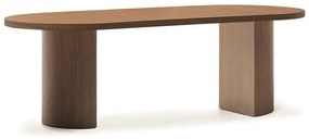 Okrągły stół z blatem w dekorze orzecha 100x240 cm Nealy – Kave Home