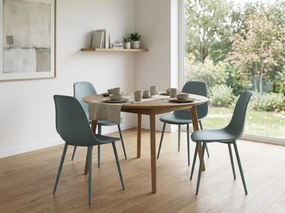 Krzesło do kuchni OSAKA plastikowe, petrolowe