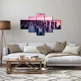 Obraz drewnianych palików (125x70 cm)