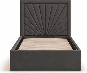 Łóżko tapicerowane Beyza 90-180x200 z pojemnikiem stelażem materacem topperem - polski produkt