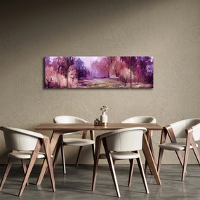 Obraz - Malarstwo pejzażowe jesienne (170x50 cm)