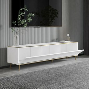 Stolik pod telewizor Imaj White Marble and Gold