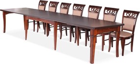 Stół rozkładany GRANDE Brązowy do Salonu Jadalni 200-450 x 100 x 76 cm, Prostokątny