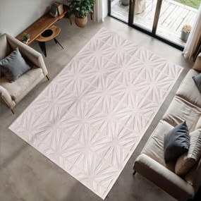 Dywan nowoczesny Doha 3D skandynawski kremowy 240 cm x 340 cm