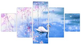 Obraz - Magiczne jezioro (125x70 cm)