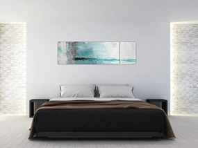 Obraz - Abstrakcyjny obraz olejny (170x50 cm)