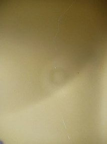 PROMOCJA Krzesło jadalniane OSAKA plastikowe, musztardowe II. jakość