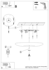 Plafon FUSION 630 biały SOLLUX  LIGHTING