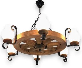 Brilagi - Żyrandol na łańcuchu ROATA 6xE14/40W/230V śr. 70 cm buk