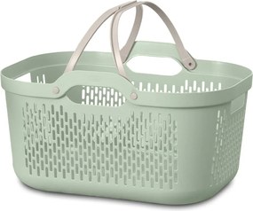 Jasnozielony plastikowy kosz na pranie 45 l – Addis