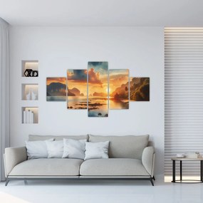 Obraz - Widok z plaży (125x70 cm)